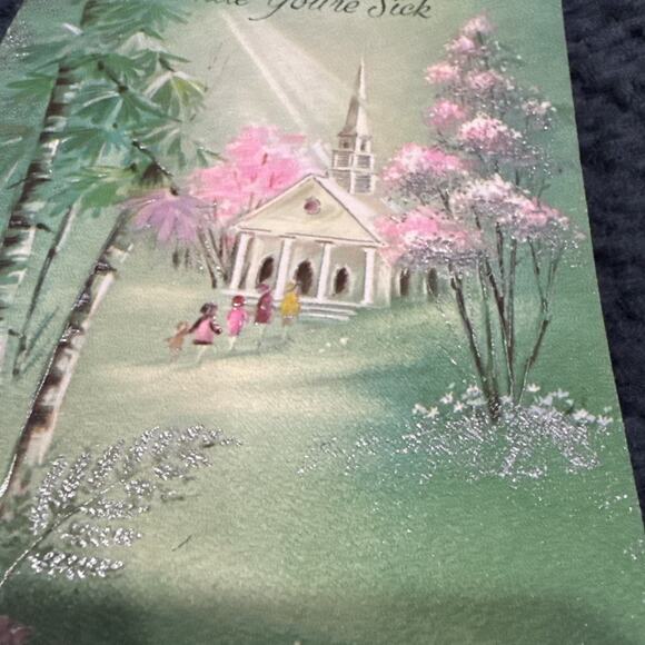 Vintage Lot Of 6 used get well cards - Picture 12 of 12